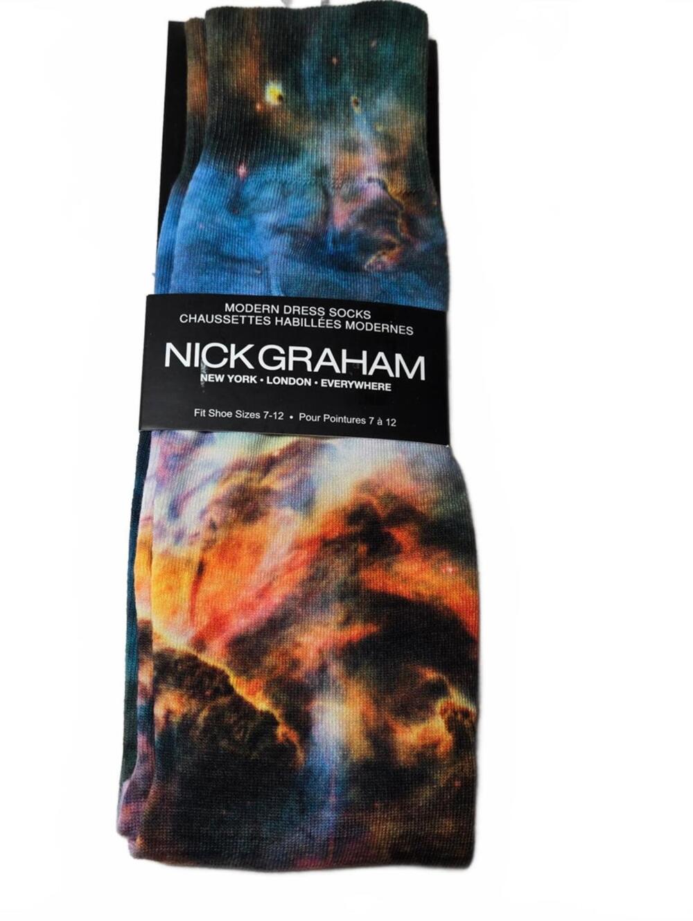 Socks / Nick Graham Men’s Space Themed Galaxy Dress Socks / Size 7-12 / NWT
